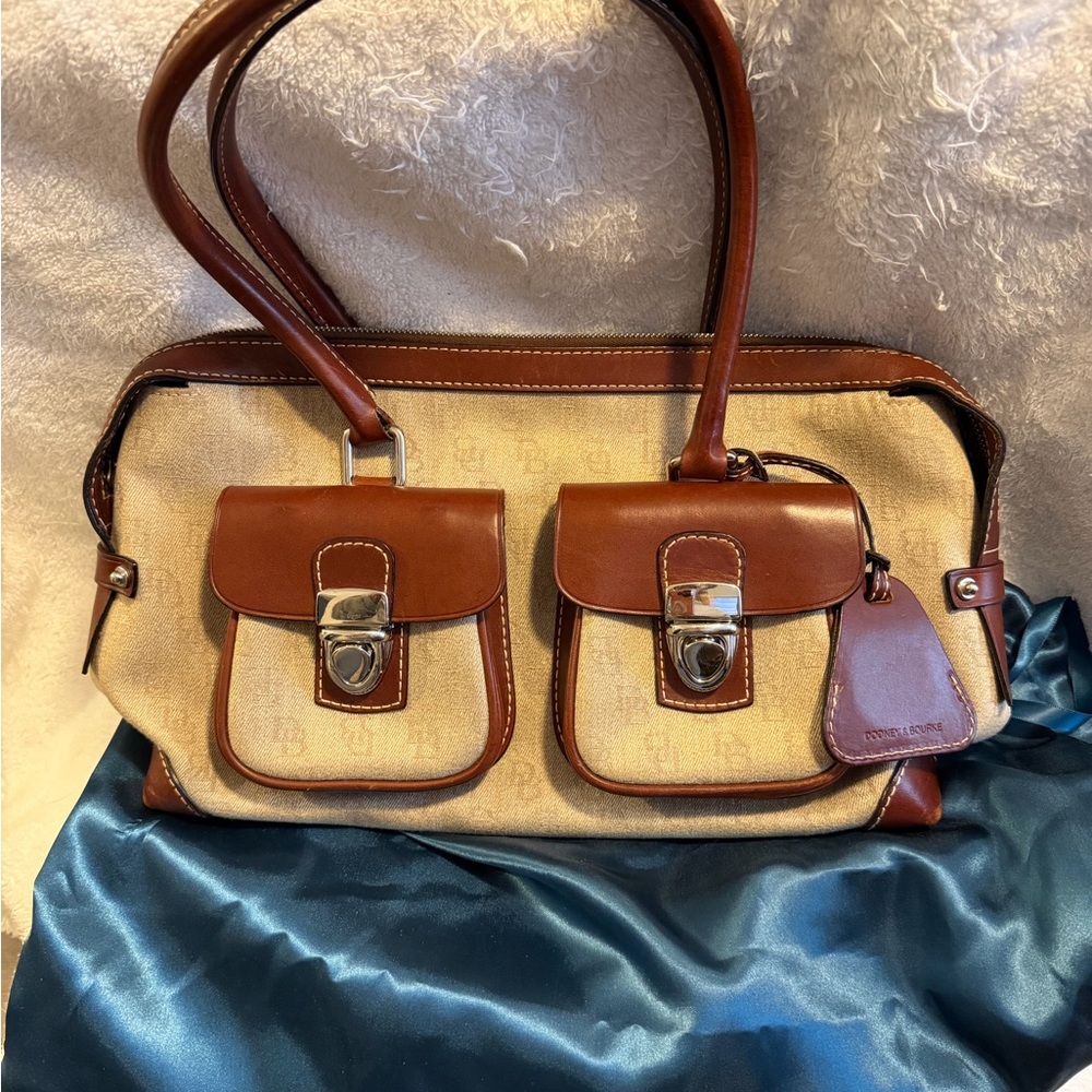 Dooney & Bourke Brown and Tan Shoulder Bag